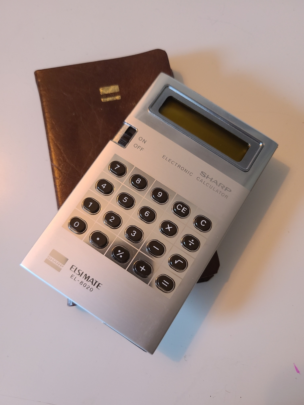Sharp EL-8020 ElsiMate Silver Electronic Calculator